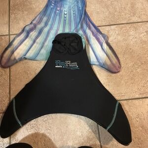 Fin Fun Mermaid Tail & Monofin Jr. Kids Large  Size 10